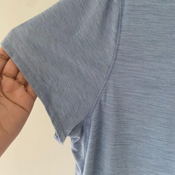 Workout Activewear Women Tops Breathable Mesh-Back‎ Sports Tee Shirt blouse - Picture 6 of 6